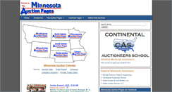 Desktop Screenshot of minnesotaauctionpages.com